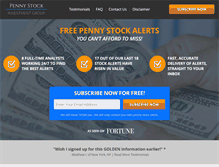 Tablet Screenshot of pennystockinvestmentgroup.com